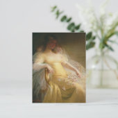 Portret van een vrouw (olie op doek) briefkaart (Staand voorkant)