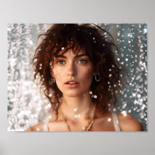 portret van een vrouw poster