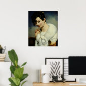 Portret van een vrouw poster (Thuiskantoor)