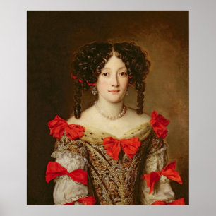 Portret van een vrouw poster