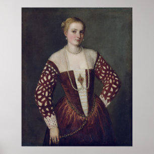 Portret van een vrouw poster