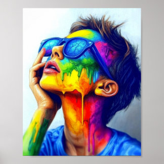 portret van een vrouw poster