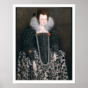 Portret van een vrouw, traditioneel aangeduid als  poster