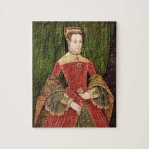 Portret van een vrouw van 16 jaar oud, eerder geï legpuzzel