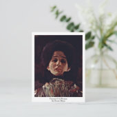 Portret van een vrouw van Gustav Klimt Briefkaart (Staand voorkant)