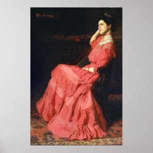  portret van een vrouw van Thomas Anshutz Pos Poster