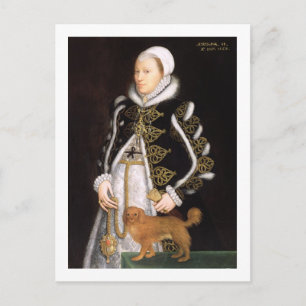 Portret van een vrouw, waarschijnlijk Catherine Ca Briefkaart