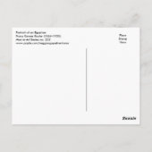 Portret van Egyptenaar Franz Kosler Briefkaart (Achterkant)