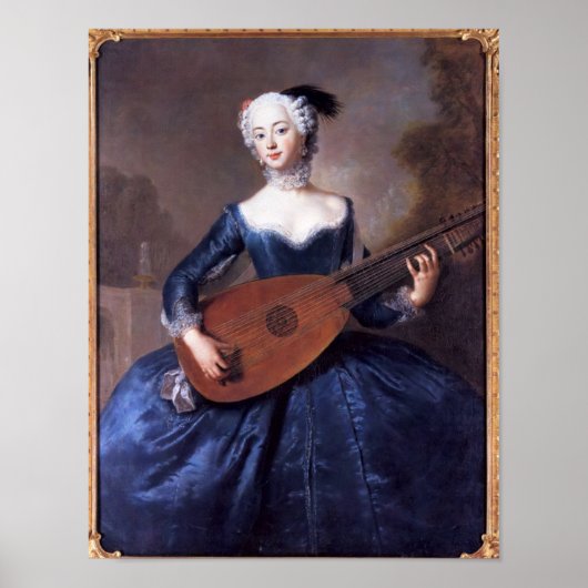 Portret van Eleonore Louise Albertine Poster (Voorkant)