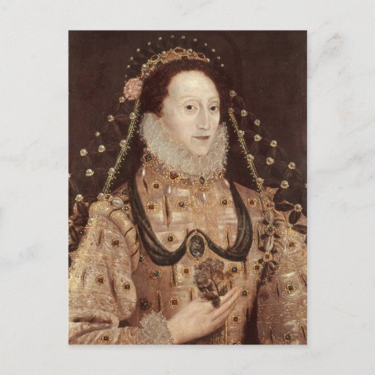 Portret van Elizabeth I c.1575-80 Briefkaart (Voorkant)