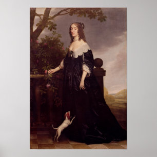 Portret van Elizabeth, koningin van Bohemia Poster