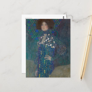 Portret van Emilie Floege door Gustav Klimt Briefkaart