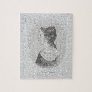 Portret van Emily Bronte (1818-48) gegraveerd door Legpuzzel