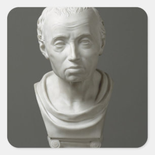 Portret van Emmanuel Kant, 1801 Vierkante Sticker