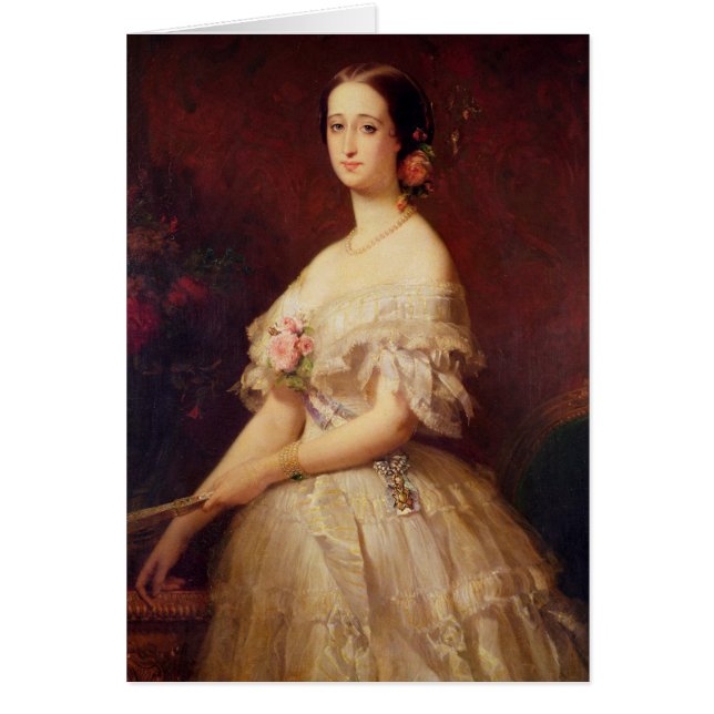 Portret van Empress Eugenie 1854 (Voorkant)