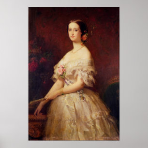 Portret van Empress Eugenie 1854 Poster