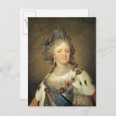 Portret van Empress Maria Fyodorovna Briefkaart (Voorkant / Achterkant)