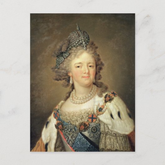 Portret van Empress Maria Fyodorovna Briefkaart (Voorkant)