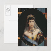 Portret van Empress Maria Fyodorovna Briefkaart (Voorkant / Achterkant)