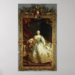 Portret van Empress Maria Theresa Poster
