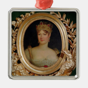 Portret van Empress Marie-Louise uit Oostenrijk Metalen Ornament