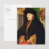 Portret van Erasmus, 1523 Briefkaart (Voorkant / Achterkant)