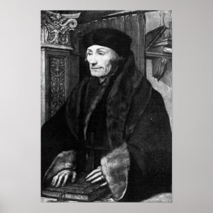Portret van Erasmus Poster
