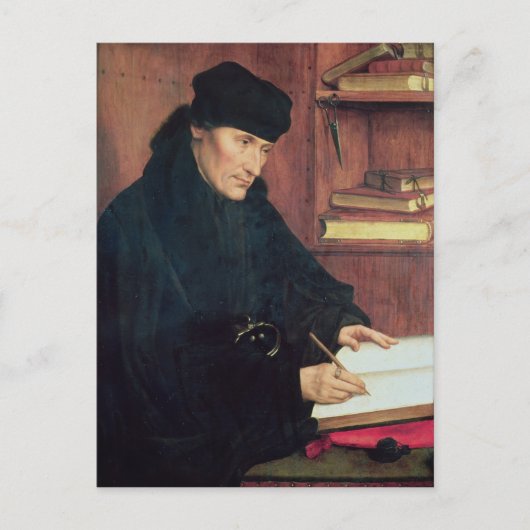 Portret van Erasmus van Rotterdam Briefkaart (Voorkant)