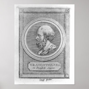 Portret van Eratosthenes Poster