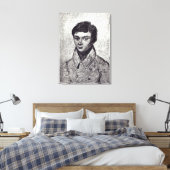 Portret van Evariste Galois Canvas Afdruk (Insitu (Slaapkamer))