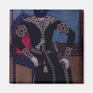 Portret van Fath-Ali, Shah of Iran, Magneet