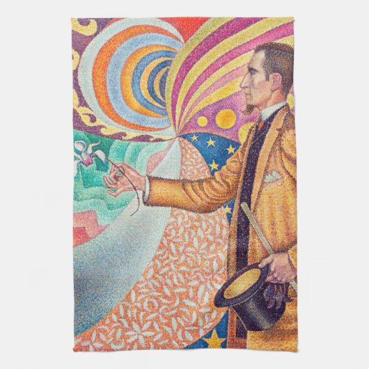Portret van Felix Feneon, Signac Theedoek (Verticaal)