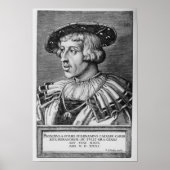 Portret van Ferdinand I van Habsburg, 1531 Poster (Voorkant)