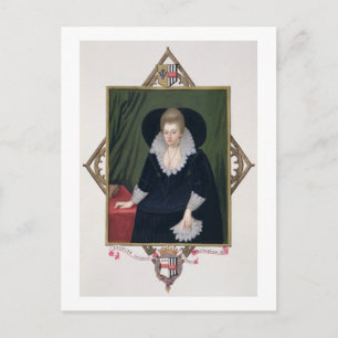 Portret van Frances Walsingham, gravin van Essex Briefkaart