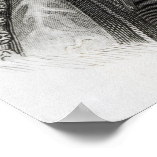 Portret van Francis Bacon Poster (Hoek)