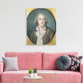 Portret van Francois Rene Vicomte de 2 Canvas Afdruk (Insitu (Woonkamer))