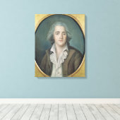 Portret van Francois Rene Vicomte de 2 Canvas Afdruk (Insitu (Houten vloer))