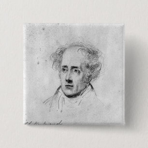 Portret van Francois Rene Vicomte de Vierkante Button 5,1 Cm