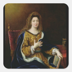 Portret van Francoise d'Aubigne Marquise Vierkante Sticker