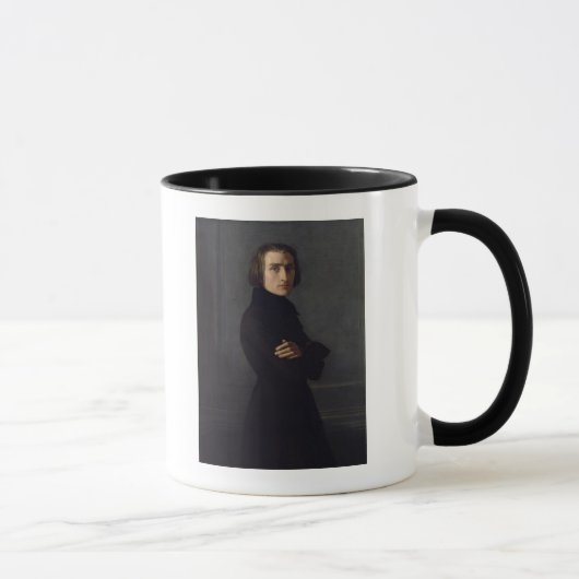Portret van Franz Liszt 1839 Mok (Rechts)