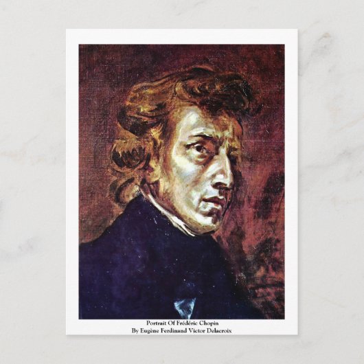 Portret van Frédéric Chopin Briefkaart (Voorkant)