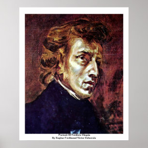 Portret van Frédéric Chopin Poster