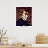 Portret van Frédéric Chopin Poster (Keuken)