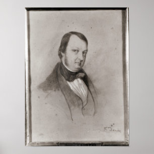 Portret van Frederic Chopin Poster