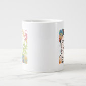 Portret van Frida Kahlo Extra Grote Beker (Voorkant)