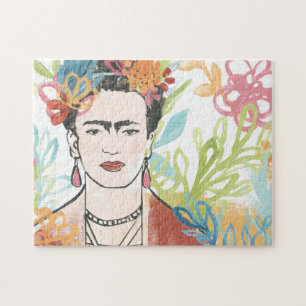 Portret van Frida Kahlo Legpuzzel