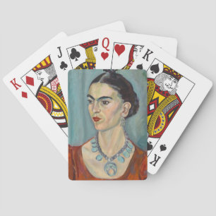 Portret van Frida Kahlo Pokerkaarten