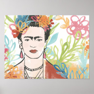 Portret van Frida Kahlo Poster