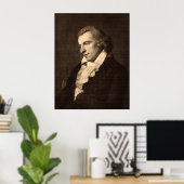 Portret van Friedrich von Schiller Poster (Thuiskantoor)