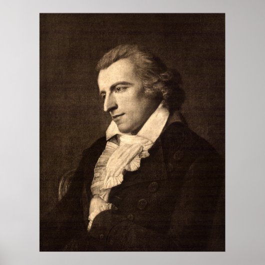 Portret van Friedrich von Schiller Poster (Voorkant)